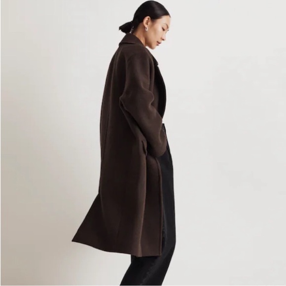 Madewell The Gianna Coat in Insuluxe Fabric Cold Brew - Picture 3 of 13